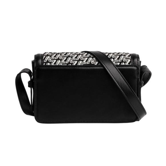 NEW ZADIG & VOLTAIRE initiale le mini monogram bag in noir - Picture 2 of 4